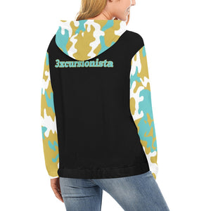 3xcursionista All Over Print Hoodie for Women (USA Size) (Model H13)