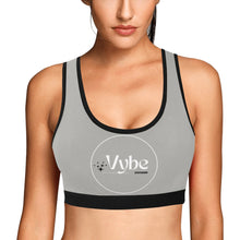 Load image into Gallery viewer, vybe Women&#39;s All Over Print Sports Bra (Model T52)