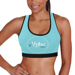vybe Women's All Over Print Sports Bra (Model T52)