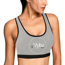 Load image into Gallery viewer, vybe Women&#39;s All Over Print Sports Bra (Model T52)