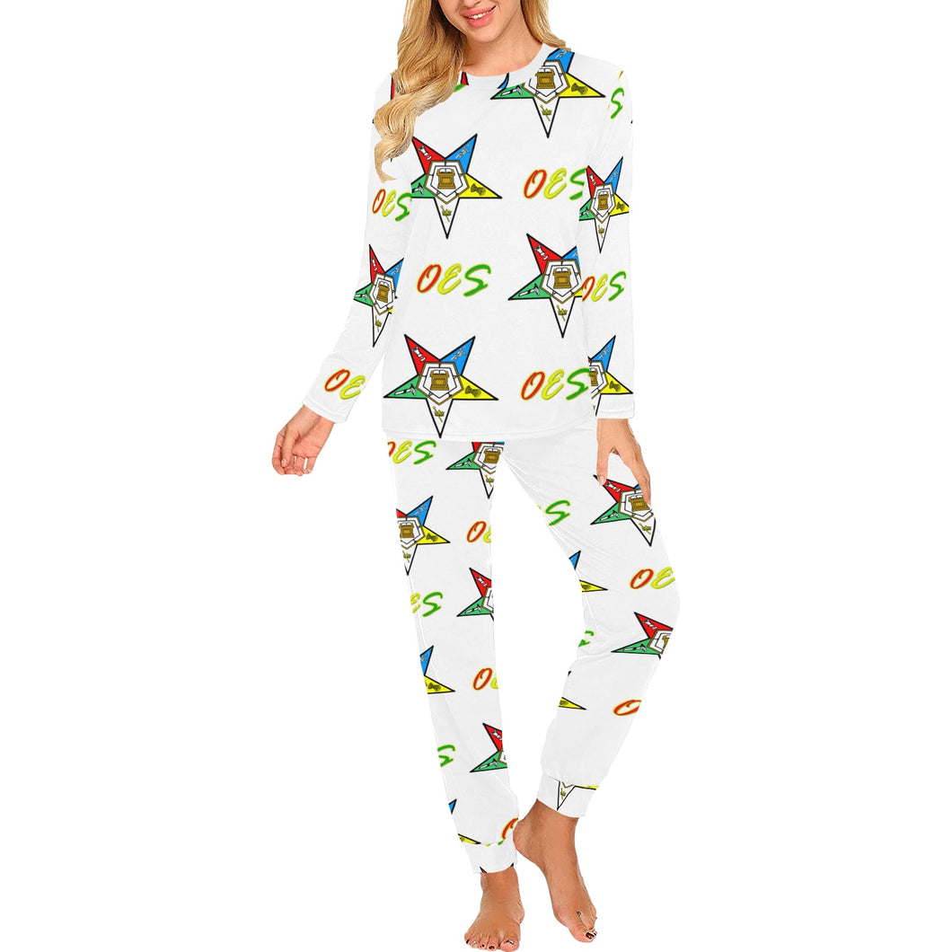 oes Women's All Over Print Pajama Set