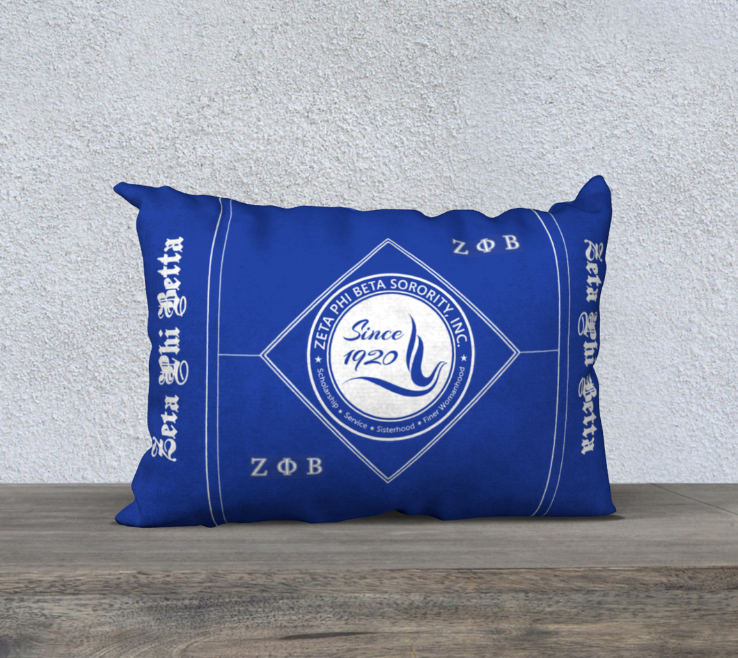 Zeta velveteen pillowcase